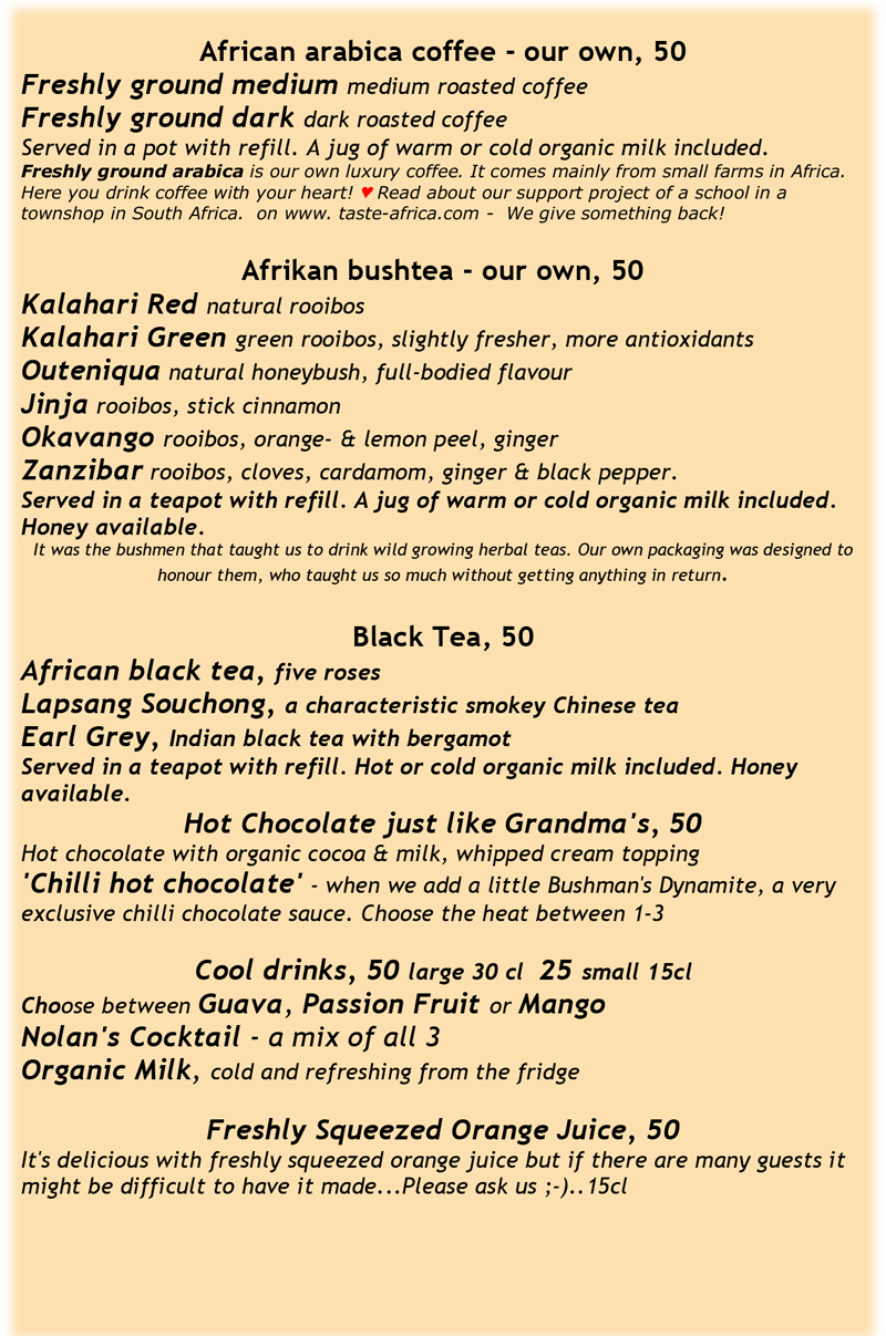 Cafe - Taste of Africa